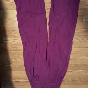 Macy's Vibrant Fuchsia Linen Pants Wide Leg